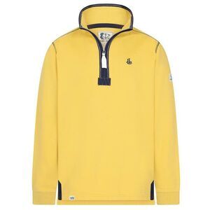 Lazy Jacks Mens Quarter Zip Sweatshirt / Yellow